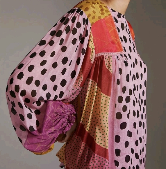 Bl^nk London x Anthropologie Miranda Eclectic Long Sleeve Top, XS - Picture 2 of 16